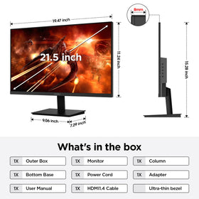 KOORUI gaming setup showcases 100Hz refresh and 4ms response for smooth gameplay.