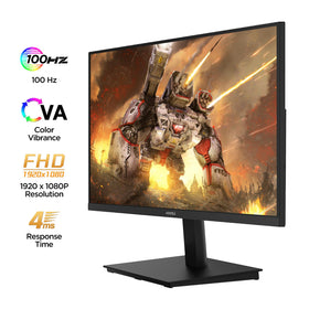 KOORUI 22-inch monitor side tilt showing ergonomic adjustability for long gaming sessions.