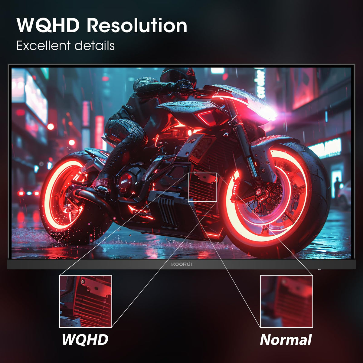 KOORUI 27-inch monitor with 1ms Fast IPS for quick in-game actions