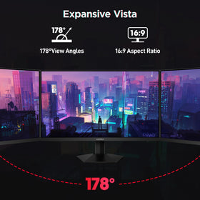 KOORUI monitor with HDMI x2 and DisplayPort for versatile connections