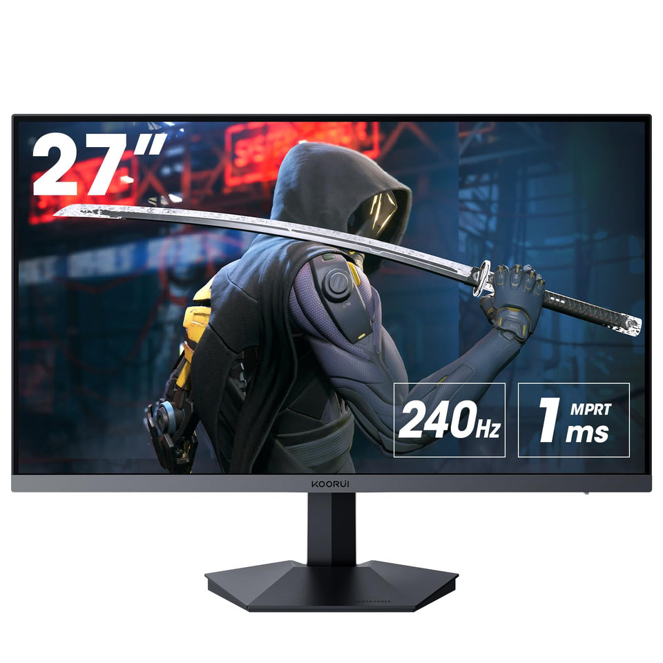 KOORUI 27-inch gaming monitor at 240Hz for ultra-smooth gameplay
