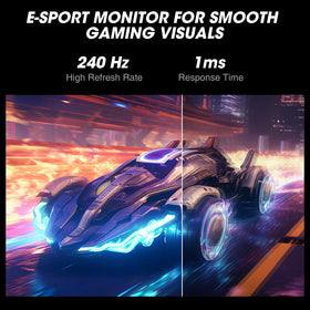 KOORUI 27-inch FHD display with wide viewing angles and clarity