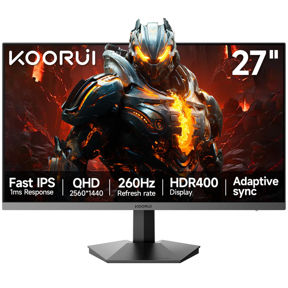 KOORUI G2721X 27-inch monitor with 260Hz focus on ultra-smooth gaming performance.