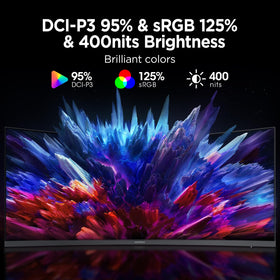 KOORUI 34E6UC 1000R curvature enhances perception and immersive viewing.