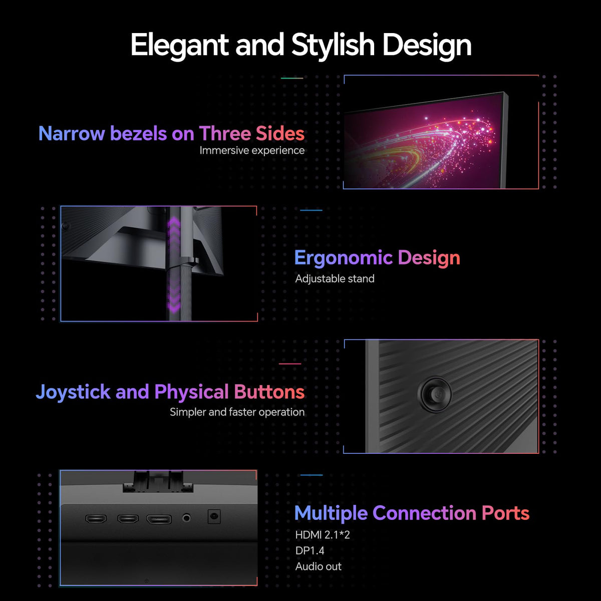 KOORUI Adaptive Sync compatibility reduces tearing for smoother gameplay.