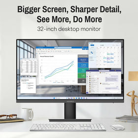 KOORUI E3241A VESA mount compatibility for flexible mounting options.