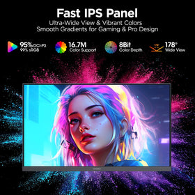 KOORUI G2511E Fast IPS panel with wide viewing angles for co-op use.