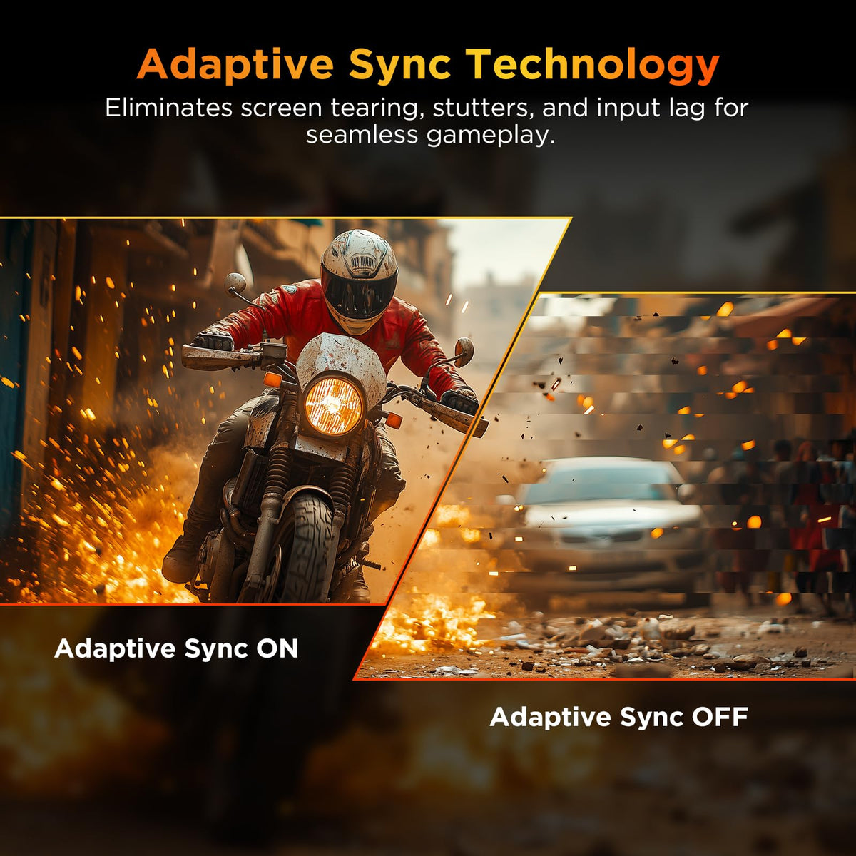 KOORUI G2511XC adaptive sync reduces tearing during competitive play.