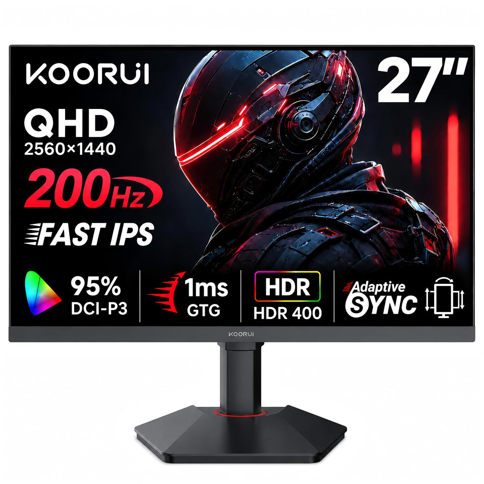 KOORUI G2722P front view for immersive 27-inch gaming.