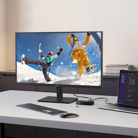 KOORUI versatile HDMI and VGA inputs ensure easy integration