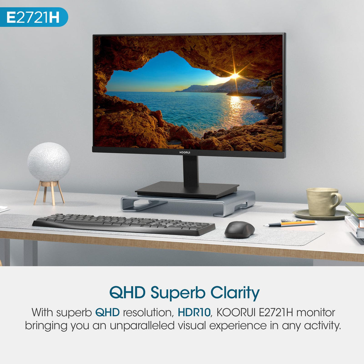 KOORUI HDR10 enhances blacks and highlights for movies and games