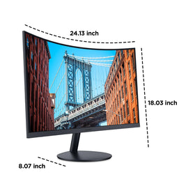 KOORUI slim monitor design with no built-in speakers for clean desks.