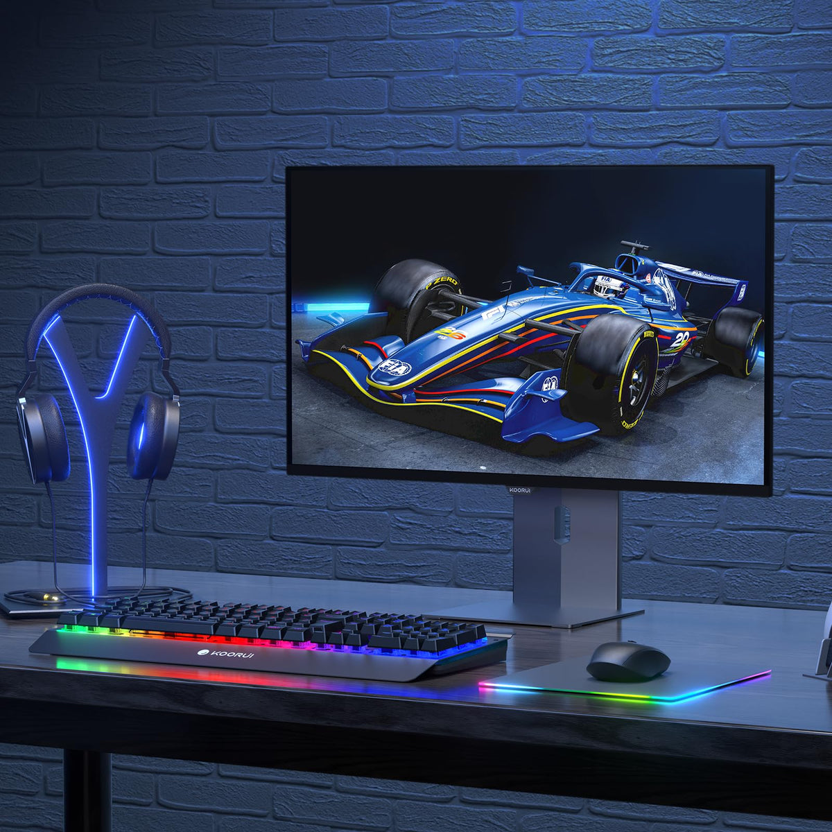 KOORUI S2721XO VESA-mount compatible for clean mounting