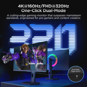 KOORUI S2741LM FHD 320Hz mode supports esports with smooth motion.