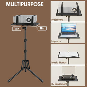 KOOV wide tripod base and rubber feet showing anti-slip benefit