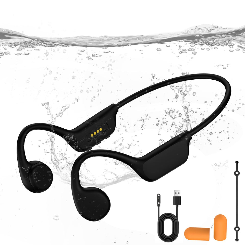 KOPIDOE front view of headset showing slim wraparound frame and benefit of stability