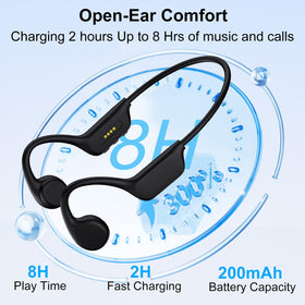 KOPIDOE worn while running outdoors showing open-ear safety and awareness benefit