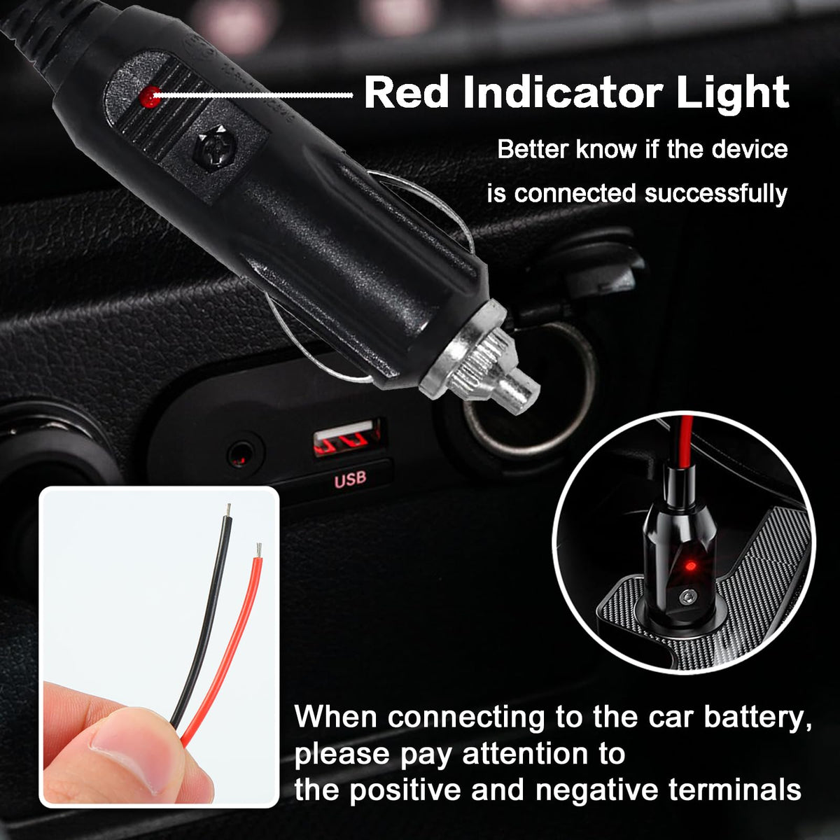 KOQICALL cable connected to vehicle dash showing convenient mobile operation