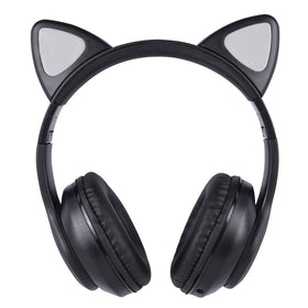 KORABA cat-ear headphones with built-in microphone for online learning and calls.