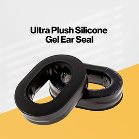 KORE AVIATION Ultra Plush ear seals closeup highlights smooth silicone gel material
