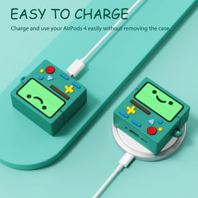 KOREDA AirPod 4 Case supports wired and wireless charging without removal.