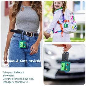 KOREDA AirPod 4 Case in green shade suits women and girls.