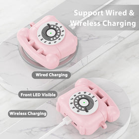 KOREDA AirPods Pro 2 pink case includes cleaner kit for quick maintenance.