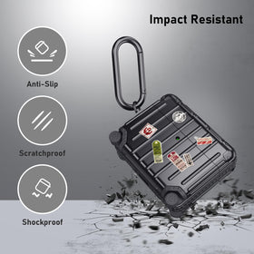 Metal carabiner adds easy carry for the KOREDA AirPods Pro 3 case