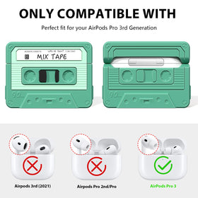 KOREDA AirPods Pro 3 cassette case back view with durable protection