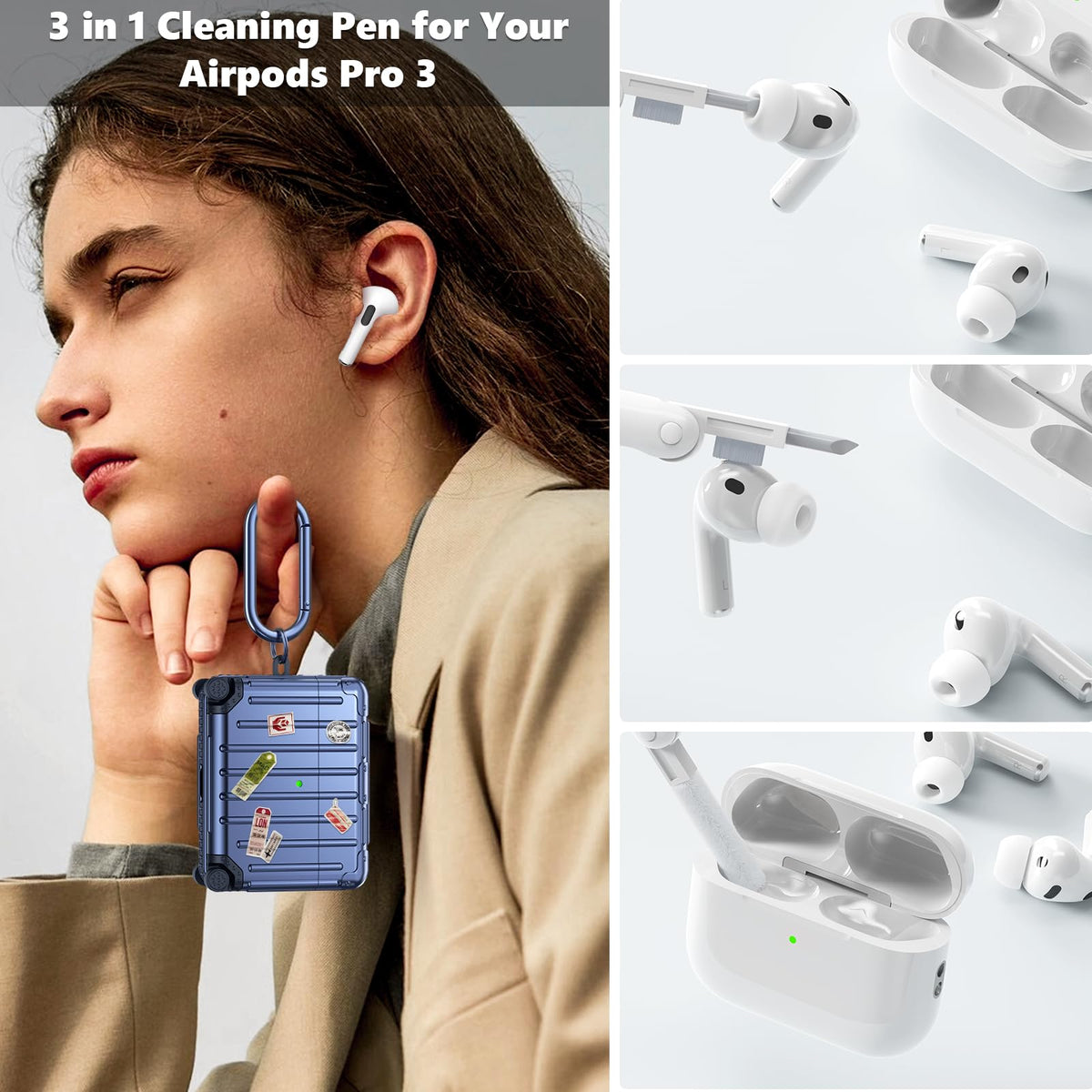 KOREDA AirPods Pro 3 case 3-in-1 cleaner kit blue