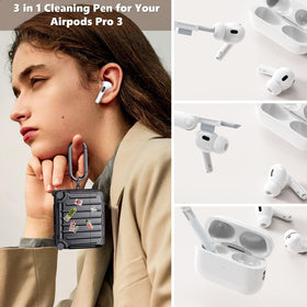 Sturdy TPU and PC shell shields AirPods Pro 3 from daily wear