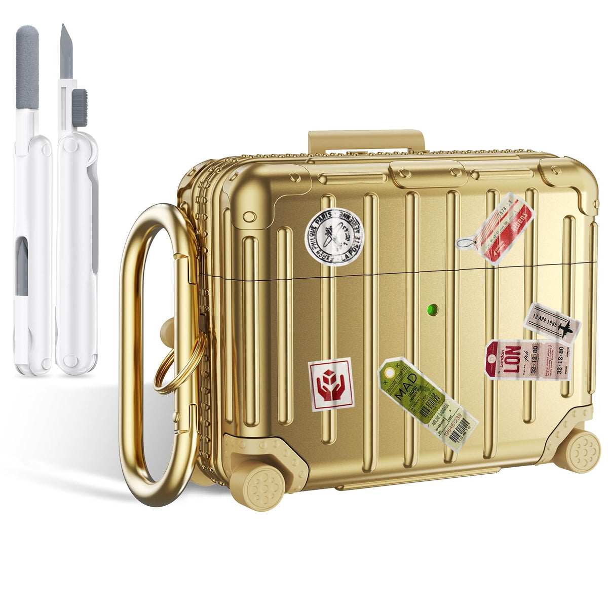 KOREDA AirPods Pro 3 case with suitcase design protects while adding portable style.