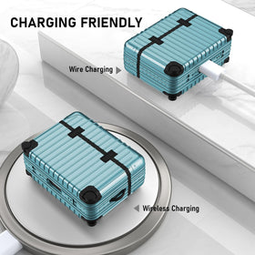 KOREDA AirPods Pro suitcase case with DIY stickers for personalized style.