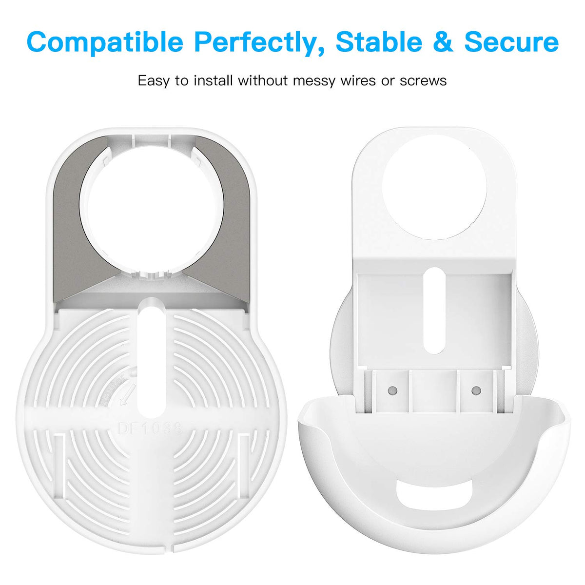 No drilling required for quick, secure Nest Router installation.
