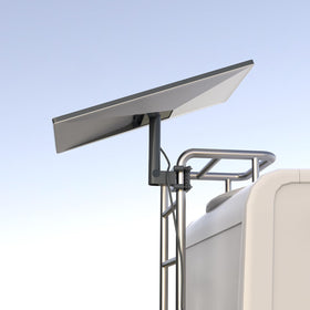 Koroao Starlink RV ladder mount clamp attachment securely grips pole for outdoor installation