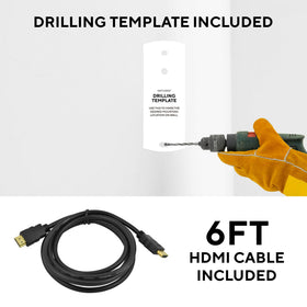 Kortek HDMI cable included for immediate plug-and-play setup.
