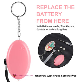 Kosin alarm powered by 3 AG13 batteries for long life