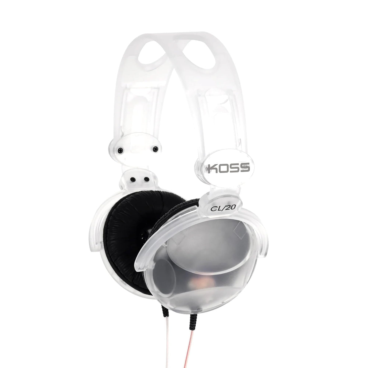 Koss CL/20 clear earcups reveal inner hardware for a retro vibe and clear sound