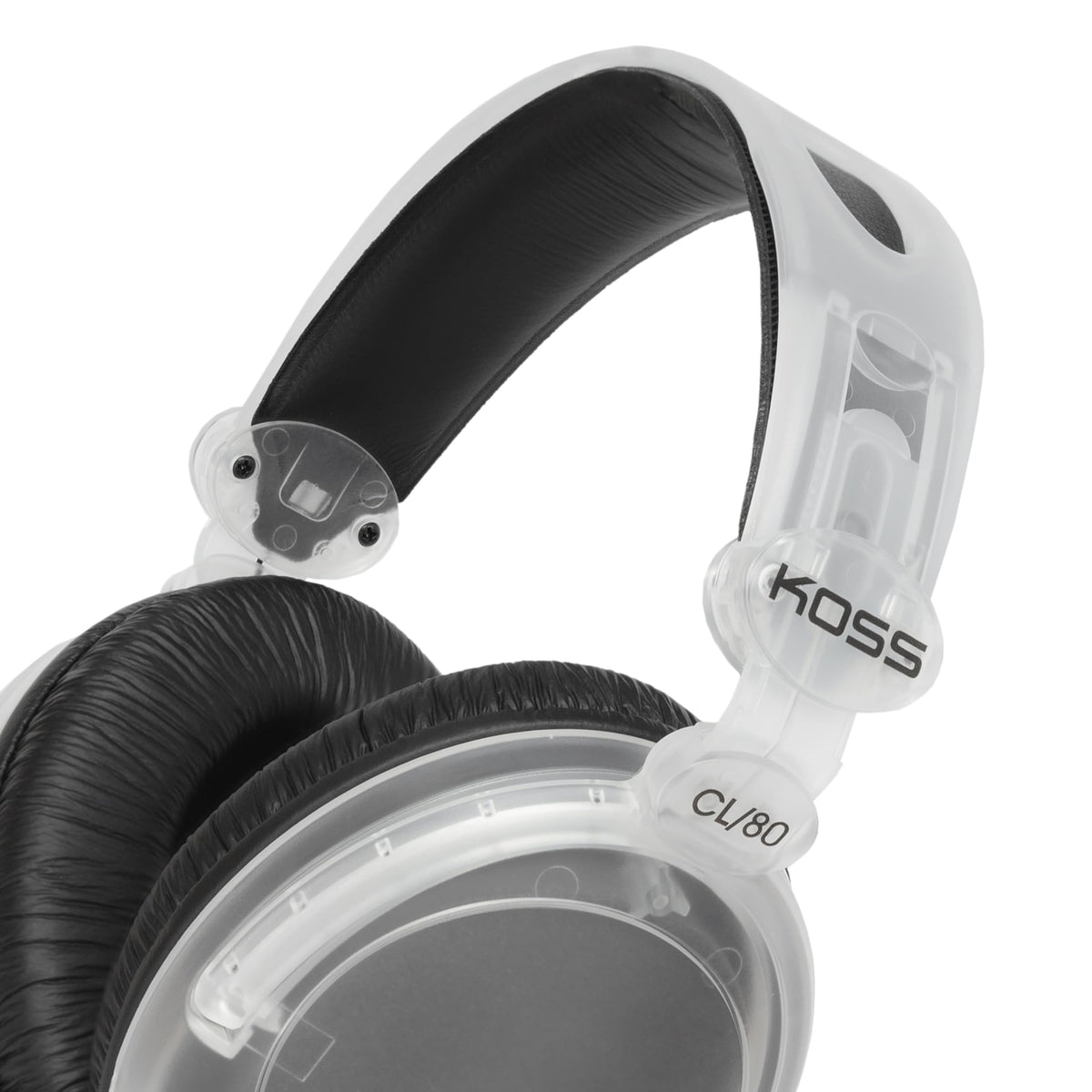 Koss CL‑80 side profile highlighting padded earcup for all‑day comfort