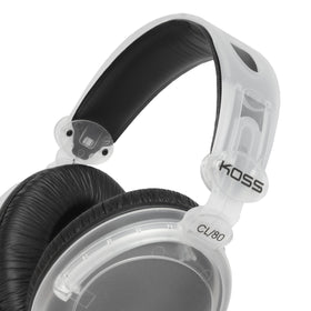 Koss CL‑80 side profile highlighting padded earcup for all‑day comfort
