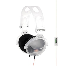 Koss CL20i front view clear shell showing retro style and visual appeal