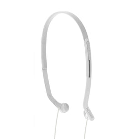 Koss KPH14W front view showing white headphones and comfortable headband