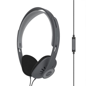 Koss KPH30ik retro on-ear headphones in dark grey deliver immersive sound for everyday listening