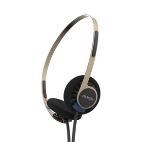 Koss KPH40 detachable cord connection detail shows serviceability benefit