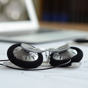 Koss KSC75 with pivoting earplates for a comfy, secure fit.