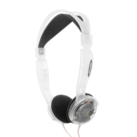 Koss KTXPro1 clear on-ear headphones design delivering crisp, detailed sound for everyday listening.