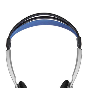 Koss KTXPRO1 inline volume control on cable for quick adjustments.