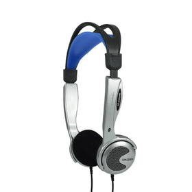 Koss KTXPRO1 titanium headphones close-up for portable listening.