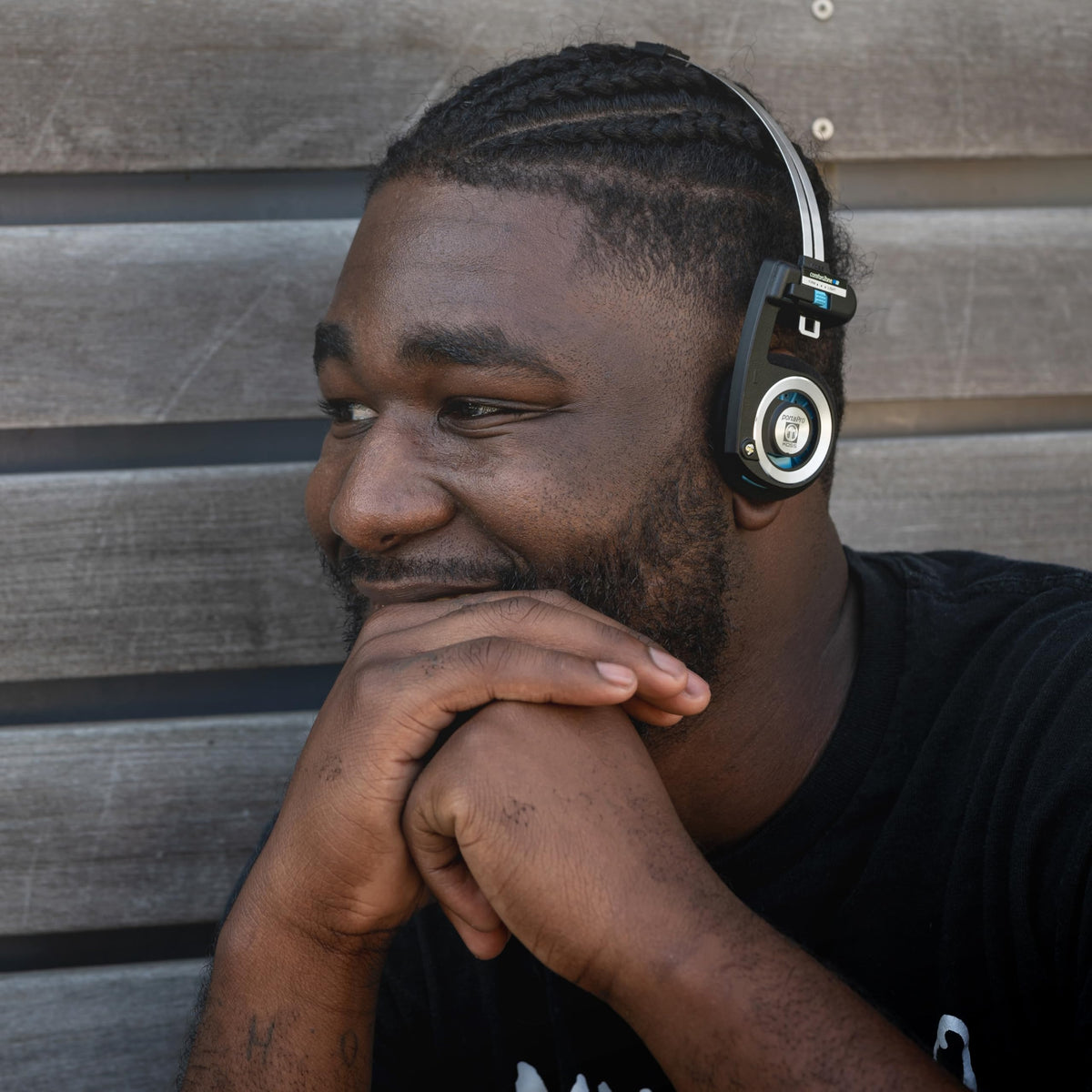 Koss Porta Pro Wireless 2.0 retro black finish with metal accents