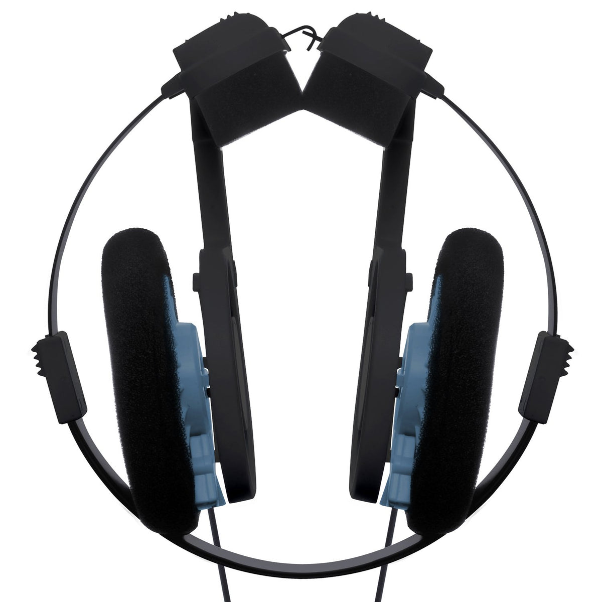 Koss Porta Pro temporal pad close-up, secure comfortable fit for long wear